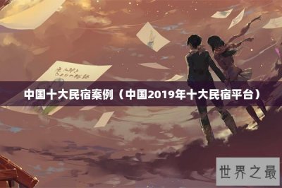 ​中国十大民宿案例（中国2019年十大民宿平台）