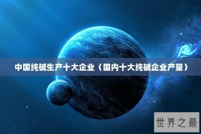 ​中国纯碱生产十大企业（国内十大纯碱企业产量）