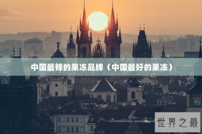 ​中国最辣的果冻品牌（中国最好的果冻）