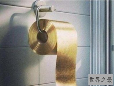 ​世界上最贵的卫生纸由黄金制成，高达130万美元