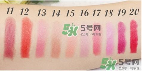 新西兰km口红色号 新西兰km口红试色图