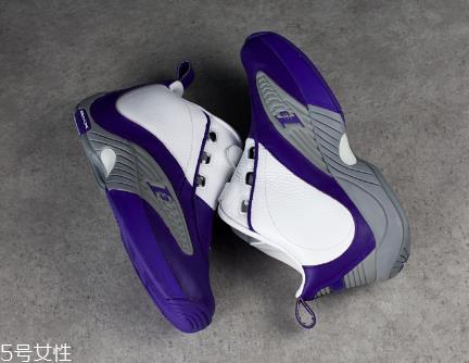 reebok answer 4白紫开箱测评 锐步答案4白紫细节图