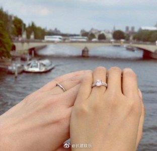 ​陈法拉与老公Emmanuel Straschnov在巴黎完婚