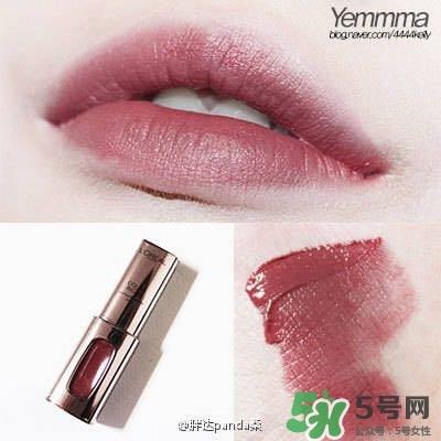 欧莱雅丝绒唇釉v103试色 欧莱雅唇釉v103试色图