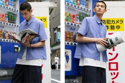 ​竖条纹衬衫怎么搭配 男生竖条纹衬衫搭配图片
