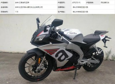 ​阿普利亚GPR250实锤来了，外观与RSV4如出一辙