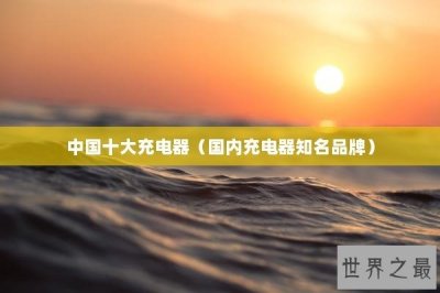 ​中国十大充电器（国内充电器知名品牌）