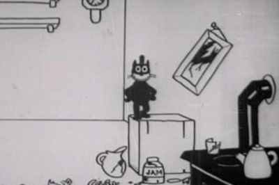 ​中国第一部动画片:大闹画室，动画真人结合(1927年上映)