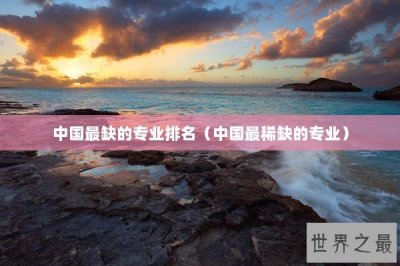 ​中国最缺的专业排名（中国最稀缺的专业）