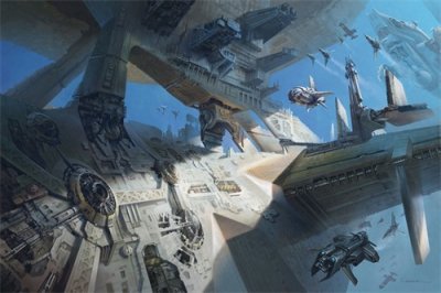 ​一组画面宏伟的科幻题材插画作品欣赏！有很多脑洞大开的创意设计