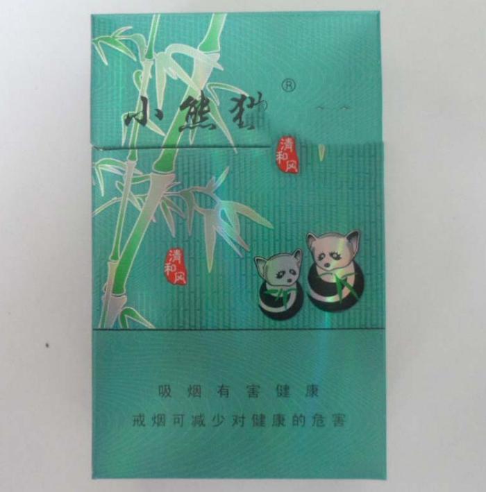 绿色的5款小熊猫香烟,第二款最为经典,最后一款价格亲民!