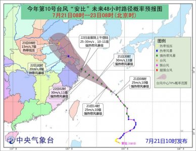 ​专家详解台风“安比”特点及未来影响