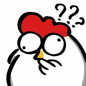 ​蠢萌小鸡头像，可爱手绘头像