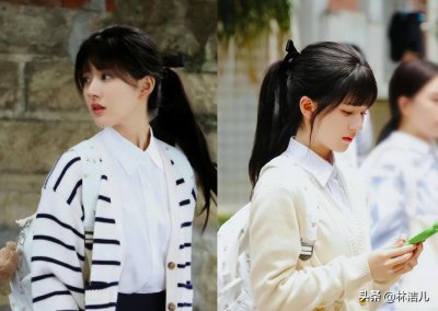​24岁的赵露思演13岁初中生，竟然毫无违和感，全靠高马尾扎得好？