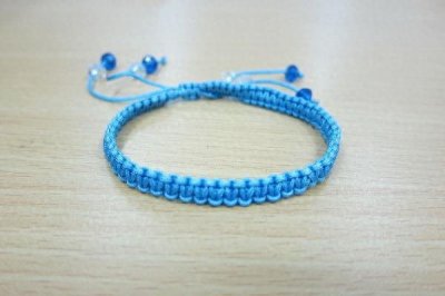 ​可调节松紧的手串平结的打结方法