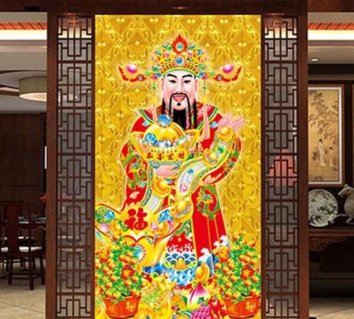 财神爷画像贴在什么位置