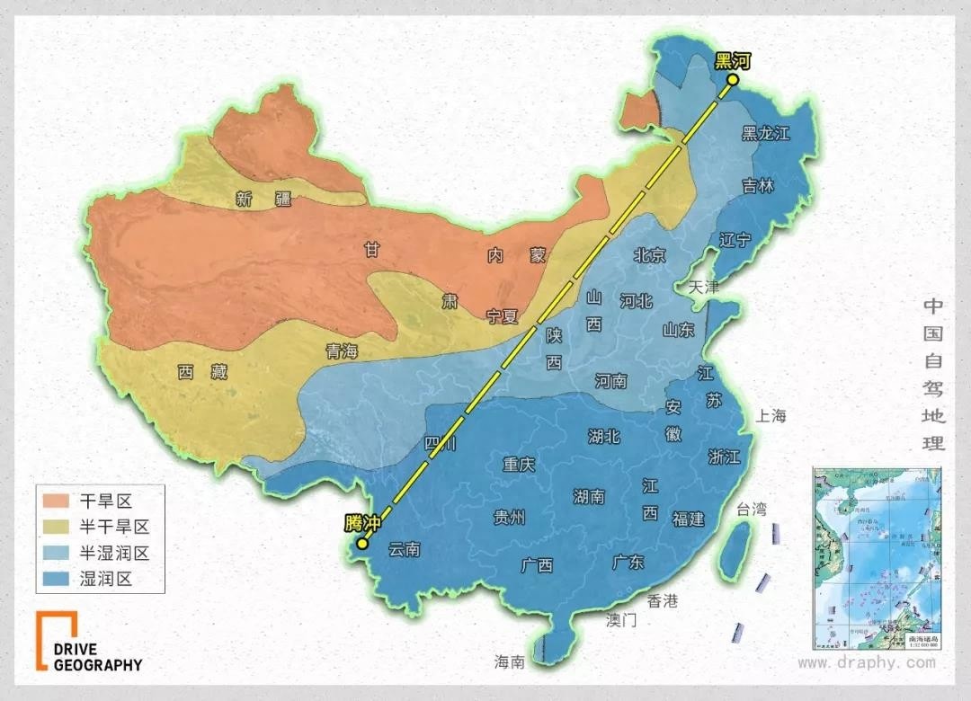 中国地理上神奇的“胡焕庸线”，究竟牛在哪？|中国自驾地理
