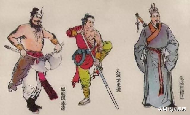 「珍藏」《水浒传》中108将的图谱与排名